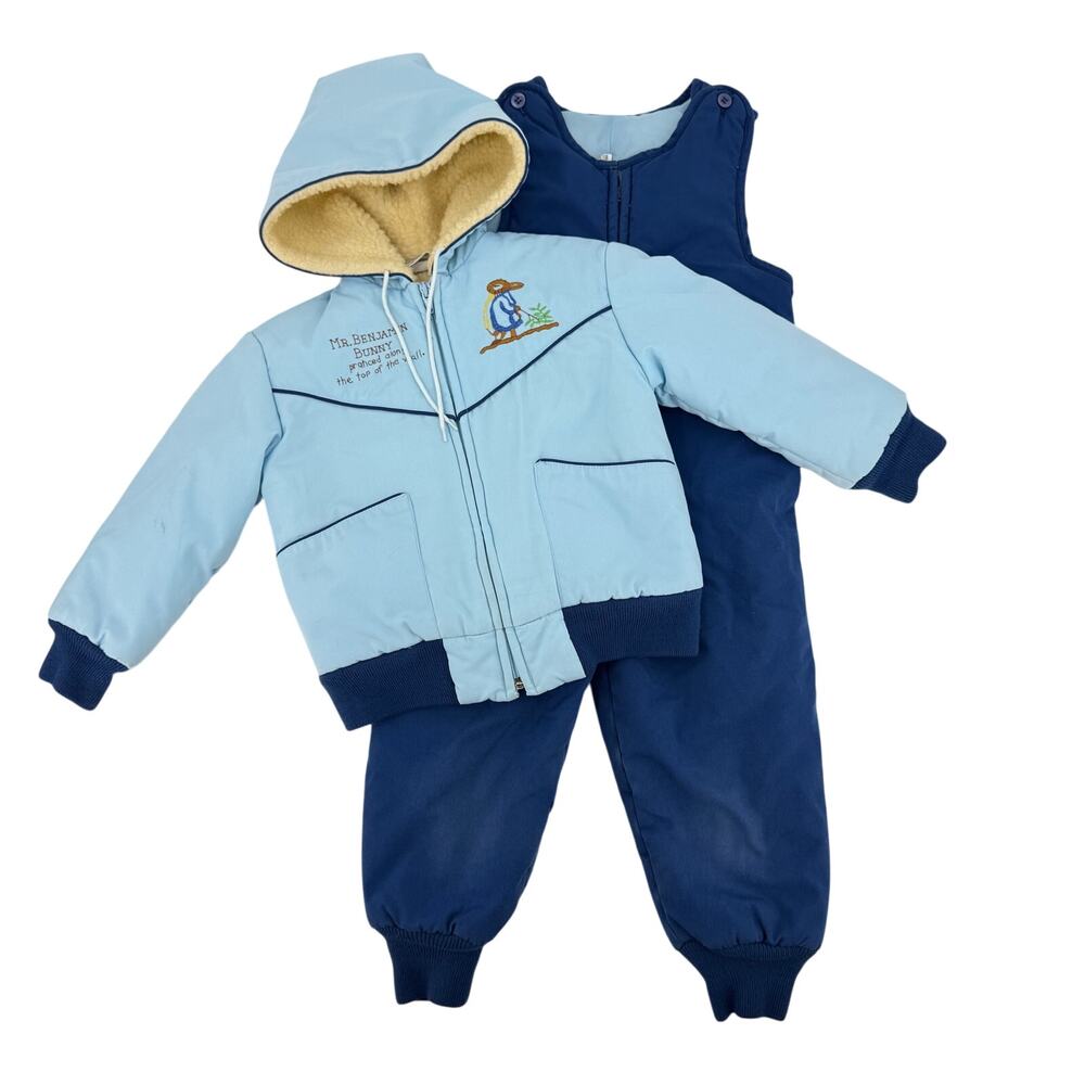 Beatrix Potter Benjamin Bunny Winter Coat & Snow Pants Set Size 4 Quiltex